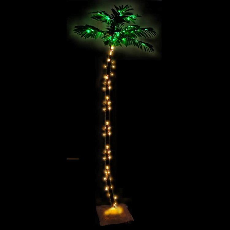 Vidaxl palmboom led 136 led's warmwit 220 cm