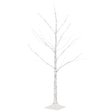 Vidaxl berkenboom led 48 led's warmwit 120 cm wit - afbeelding 2