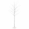 Vidaxl berkenboom led 128 led's warmwit 220 cm wit