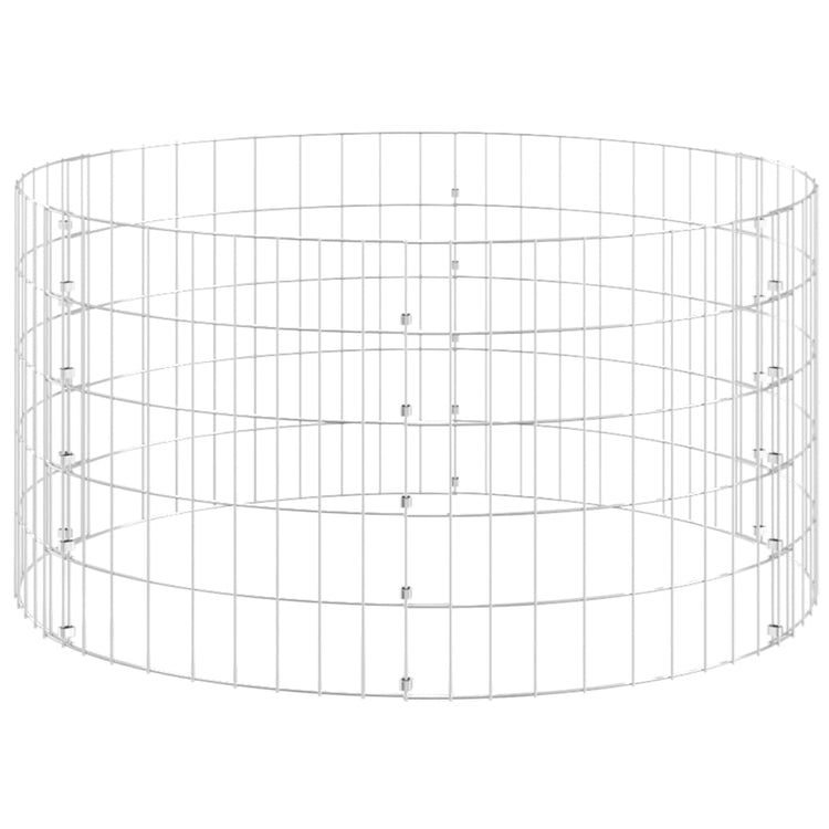 Vidaxl compostbak ø100x50 cm gegalvaniseerd staal