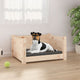 Vidaxl hondenbed 55,5x45,5x28 cm massief grenenhout