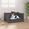 Vidaxl hondenmand 55,5x45,5x28 cm massief grenenhout grijs
