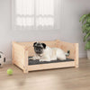 Vidaxl hondenbed 65,5x50,5x28 cm massief grenenhout
