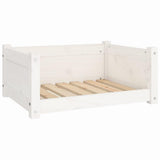 Vidaxl hondenbed wit 65,5x50,5x28 cm massief grenenhout - afbeelding 2
