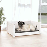 Vidaxl hondenbed wit 65,5x50,5x28 cm massief grenenhout - afbeelding 3