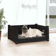 Vidaxl hondenmand 65,5x50,5x28 cm massief grenenhout zwart - afbeelding 3