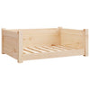 Vidaxl hondenmand 75,5x55,5x28 cm massief grenenhout
