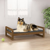 Vidaxl hondenmand 95,5x65,5x28 cm massief grenenhout honingbruin