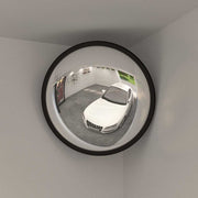 Vidaxl binnen verkeersspiegel convex zwart ø40 cm acryl - afbeelding 1