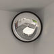Vidaxl binnen verkeersspiegel convex zwart ø40 cm acryl