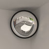 Vidaxl binnen verkeersspiegel convex zwart ø40 cm acryl