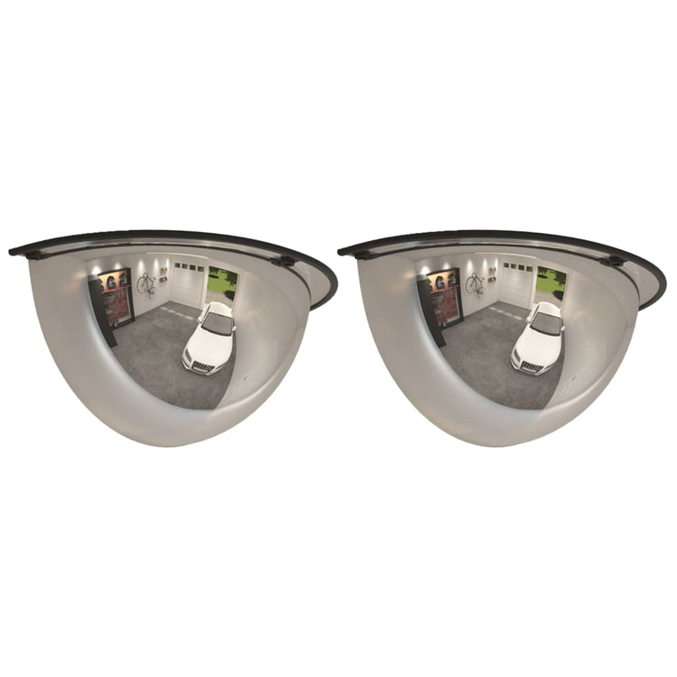 Vidaxl verkeersspiegel halve bol 2 st ø 30 cm acryl