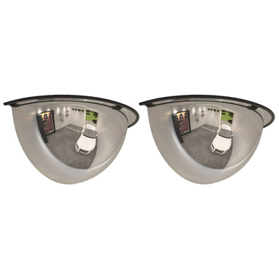 Vidaxl verkeersspiegel halve bol 2 st ø 30 cm acryl