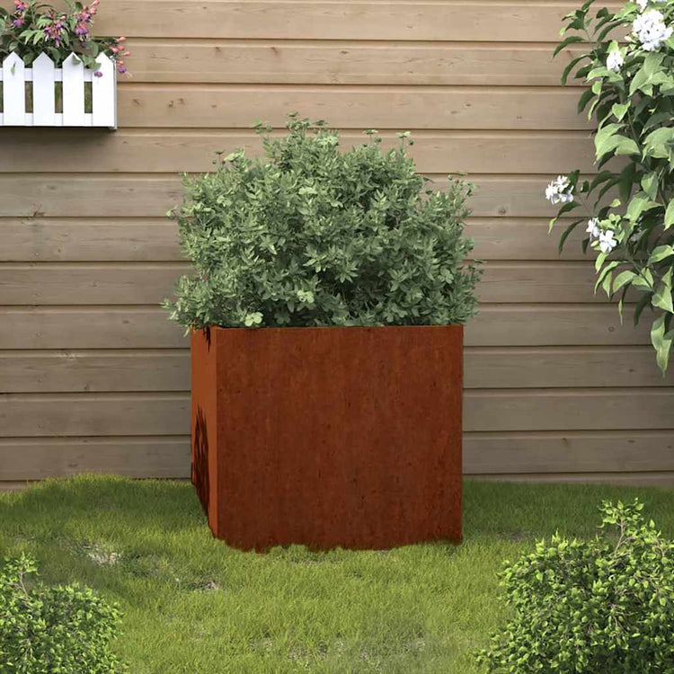 Vidaxl plantenbak 32x30x29 cm cortenstaal