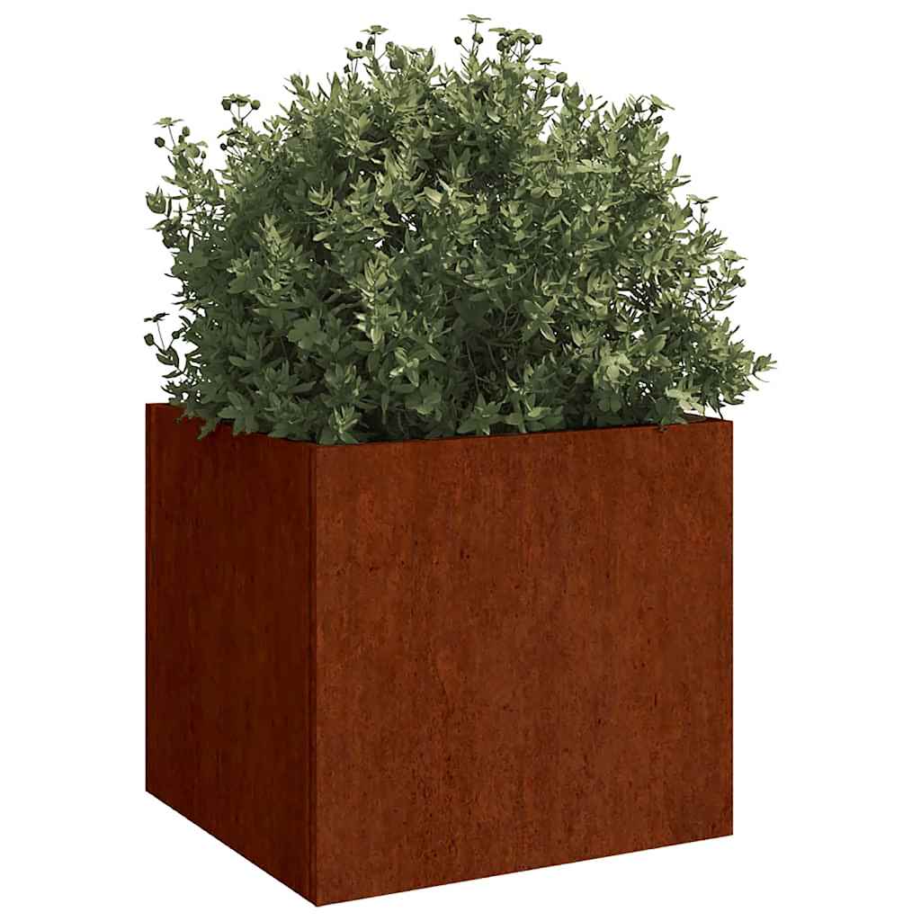 Vidaxl plantenbakken 2 st 42x40x39 cm cortenstaal