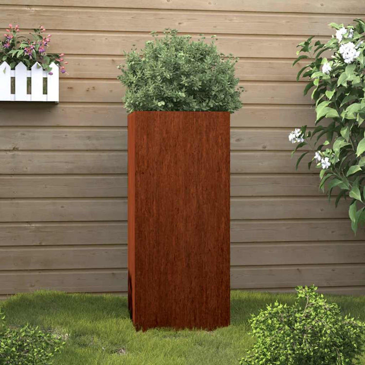 Vidaxl plantenbak 32x29x75 cm cortenstaal