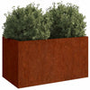 Vidaxl plantenbak 62x40x39 cm cortenstaal