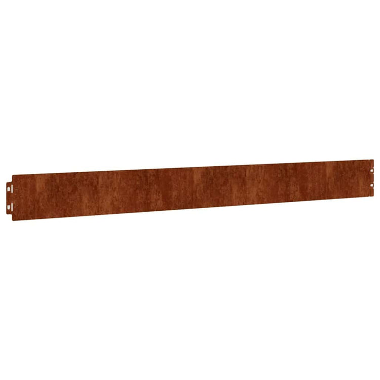 Vidaxl gazonranden 10 stuks 10x103 cm flexibel cortenstaal