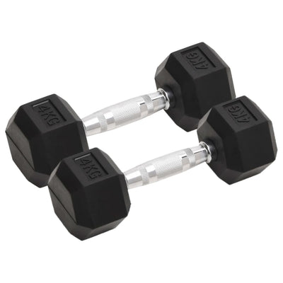 Vidaxl halters 2 st 8 kg totaal gietijzer