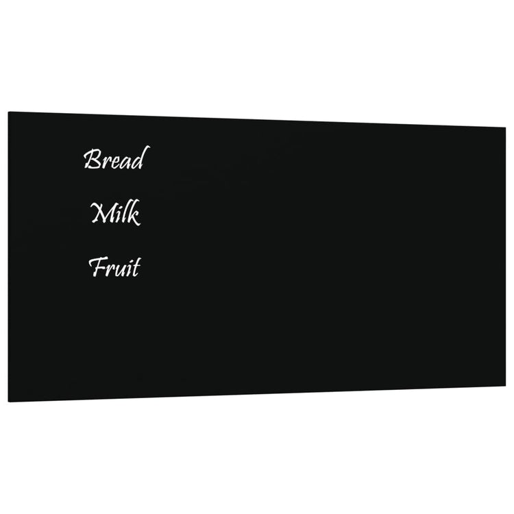 Vidaxl magneetbord voor aan de wand 40x20 cm gehard glas zwart