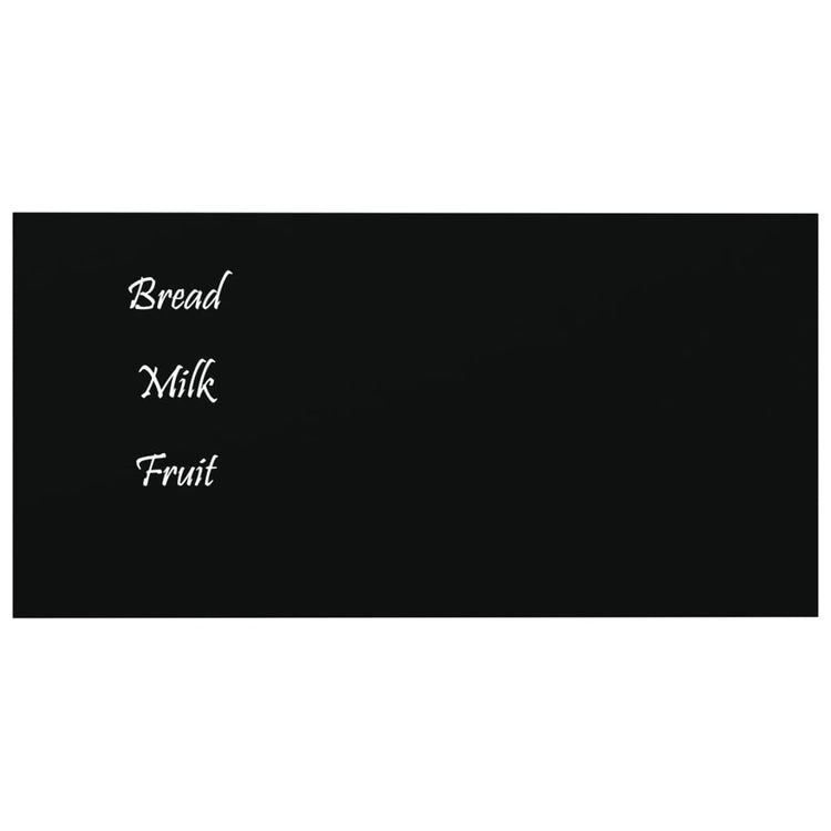 Vidaxl magneetbord voor aan de wand 40x20 cm gehard glas zwart