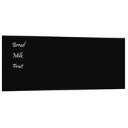 VidaXL Magneetbord voor aan de wand 100x40 cm gehard glas zwart - afbeelding 2