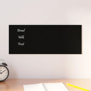VidaXL Magneetbord voor aan de wand 50x20 cm gehard glas zwart - afbeelding 1