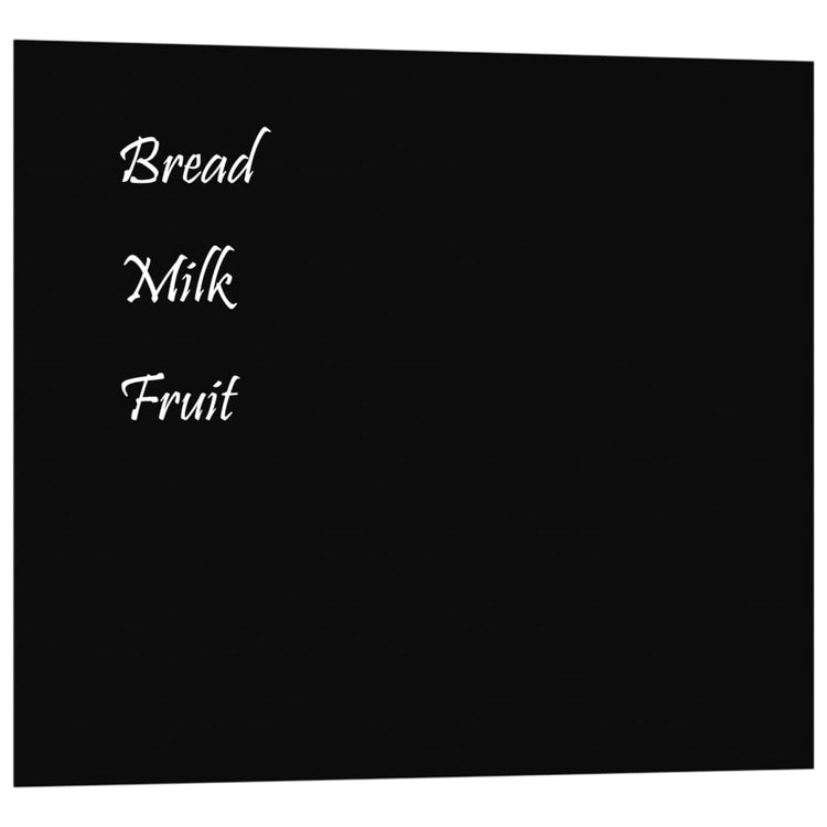 VidaXL Magneetbord voor aan de wand 60x50 cm gehard glas zwart