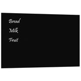 VidaXL Magneetbord voor aan de wand 80x50 cm gehard glas zwart - afbeelding 2