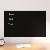 VidaXL Magneetbord voor aan de wand 80x50 cm gehard glas zwart - afbeelding 1