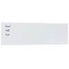 Vidaxl magneetbord voor aan de wand 100x30 cm gehard glas wit