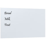 VidaXL Magneetbord wandgemonteerd 100x60 cm gehard glas wit - afbeelding 2