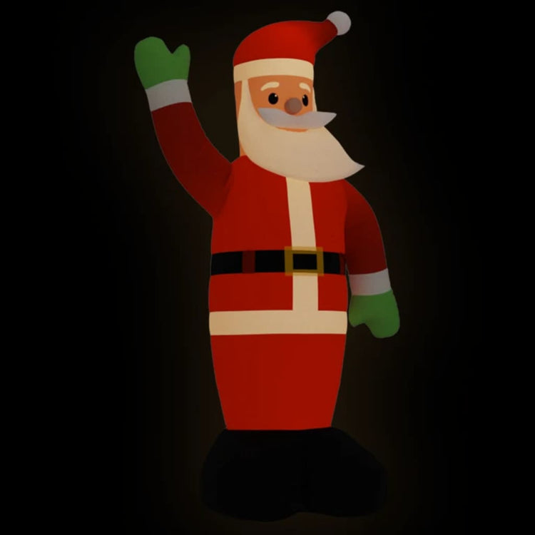 VidaXL Kerstman opblaasbaar met LED's 620 cm