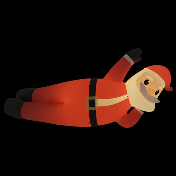 VidaXL Kerstman liggend met LED's opblaasbaar 160 cm