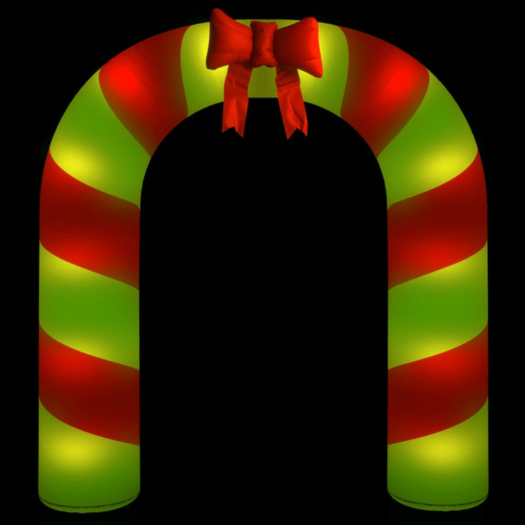 VidaXL Kerstboog opblaasbaar met LED's 270 cm