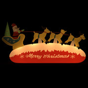 Vidaxl kerstdecoratie kerstman en rendieren opblaasbaar led 145 cm - afbeelding 2
