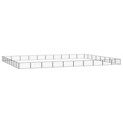 VidaXL Hondenkennel 36 panelen 100x50 cm gepoedercoat staal zwart - afbeelding 1