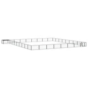 VidaXL Hondenkennel 36 panelen 100x50 cm gepoedercoat staal zwart - afbeelding 1