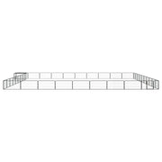 VidaXL Hondenkennel 40 panelen 100x50 cm gepoedercoat staal zwart - afbeelding 2