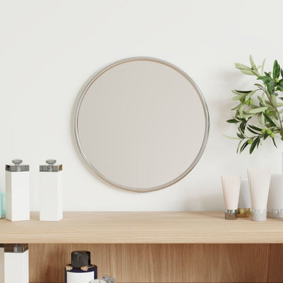 Vidaxl wandspiegel rond ø20 cm zilverkleurig