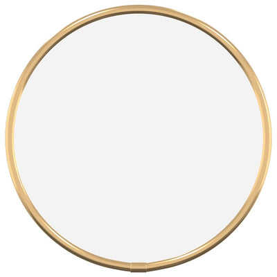 Vidaxl wandspiegel rond ø20 cm goudkleurig