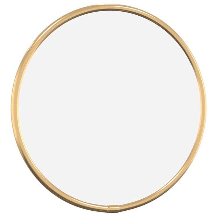 Vidaxl wandspiegel rond ø20 cm goudkleurig
