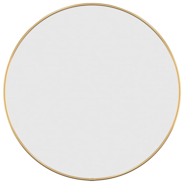 Vidaxl wandspiegel rond ø50 cm goudkleurig
