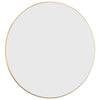 Vidaxl wandspiegel rond ø60 cm goudkleurig
