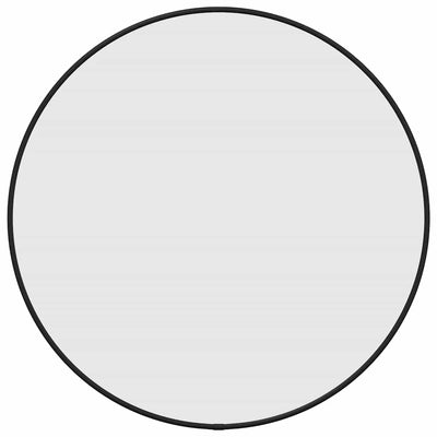 Vidaxl wandspiegel rond ø50 cm zwart