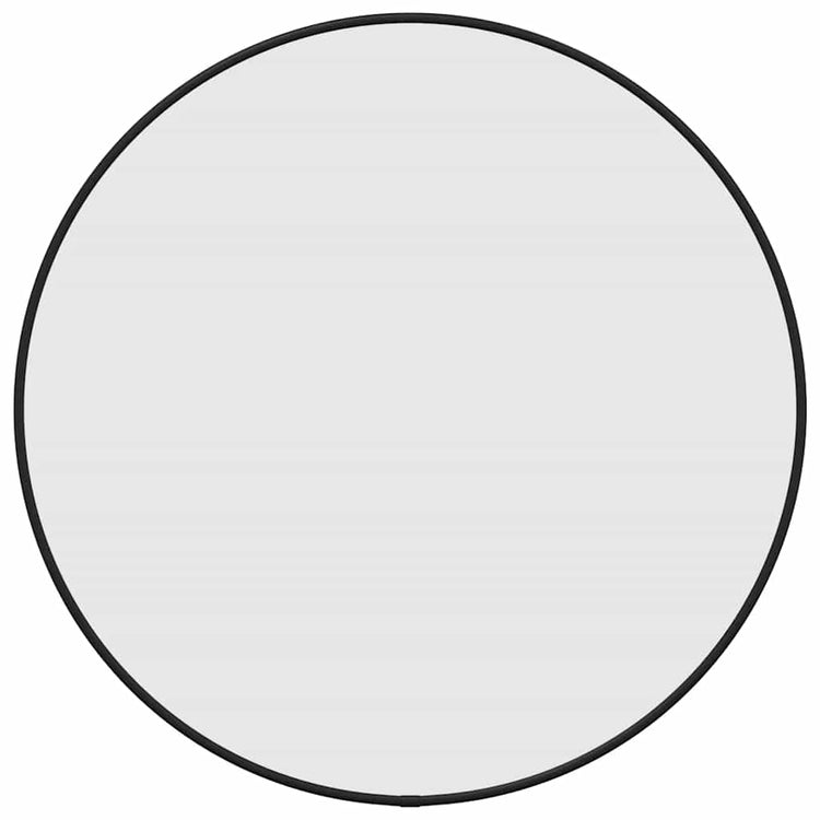 Vidaxl wandspiegel rond ø50 cm zwart