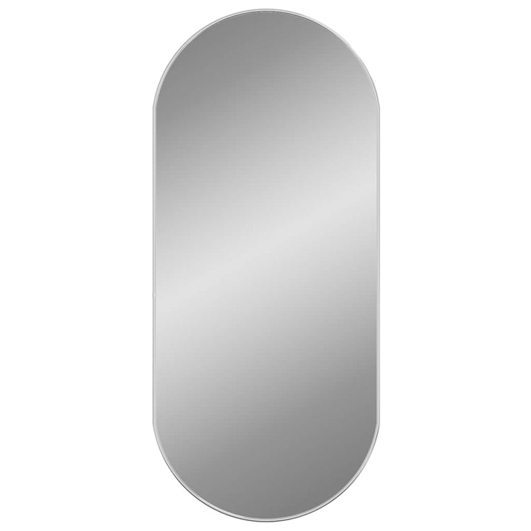 Vidaxl wandspiegel 100x45 cm ovaal zilverkleurig