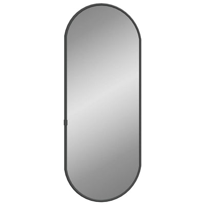 Vidaxl wandspiegel 50x20 cm ovaal zwart