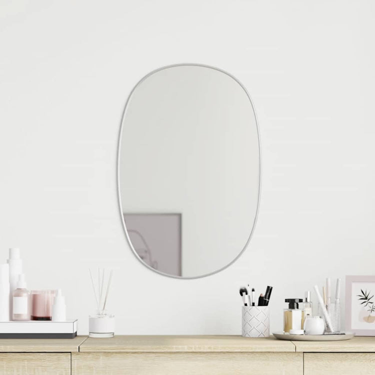 Vidaxl wandspiegel 50x35 cm zilverkleurig