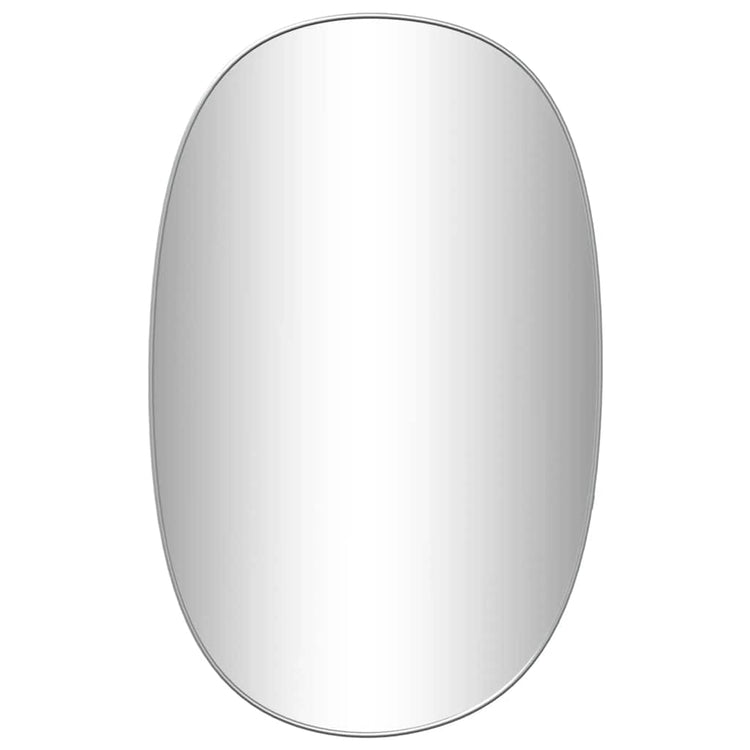 Vidaxl wandspiegel 80x50 cm zilverkleurig